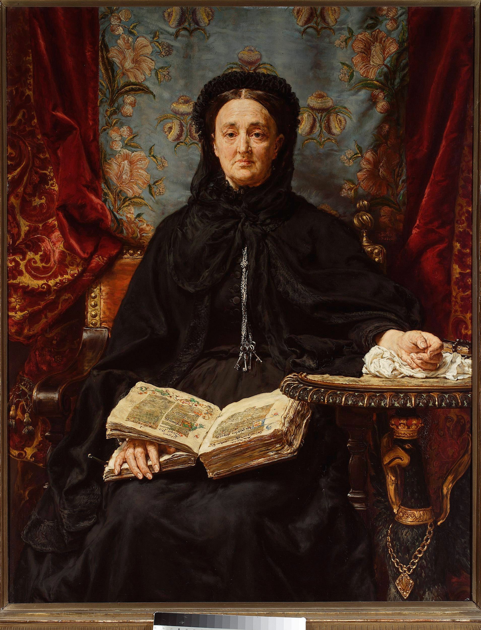 Portrait de Katarzyna Potocka née Branicka (1825-1907), épouse d'Adam - Jan Matejko