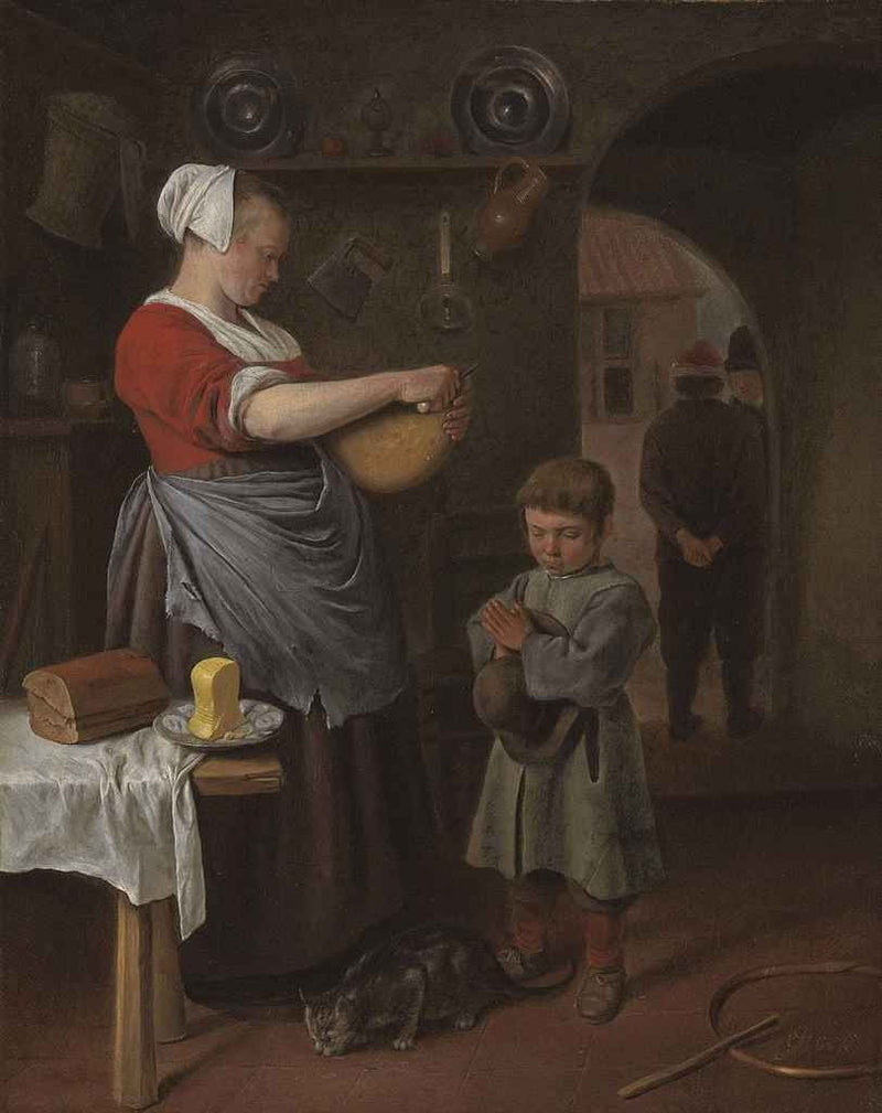 L'intérieur d'une cuisine - Jan Steen