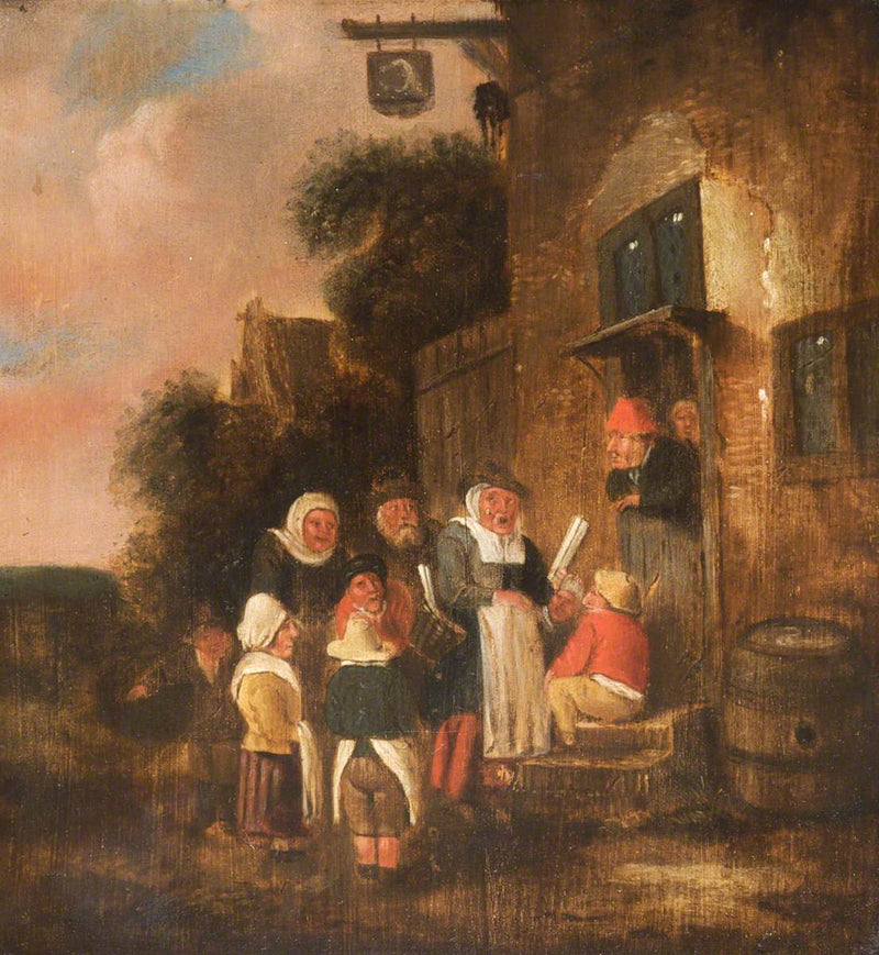 Chanteurs devant une auberge - Jan Steen