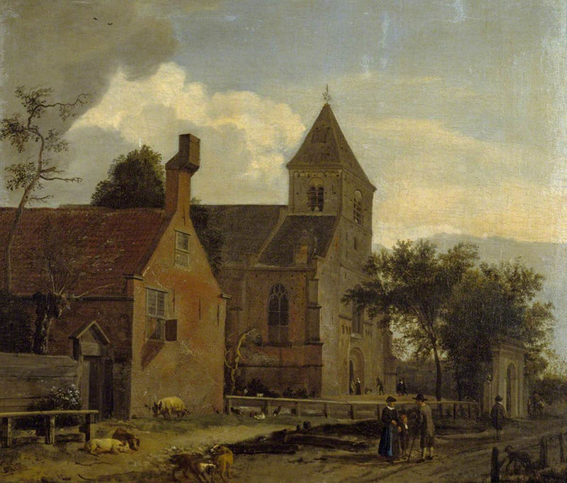 L'église de Maarssen - Adriaen van de Velde