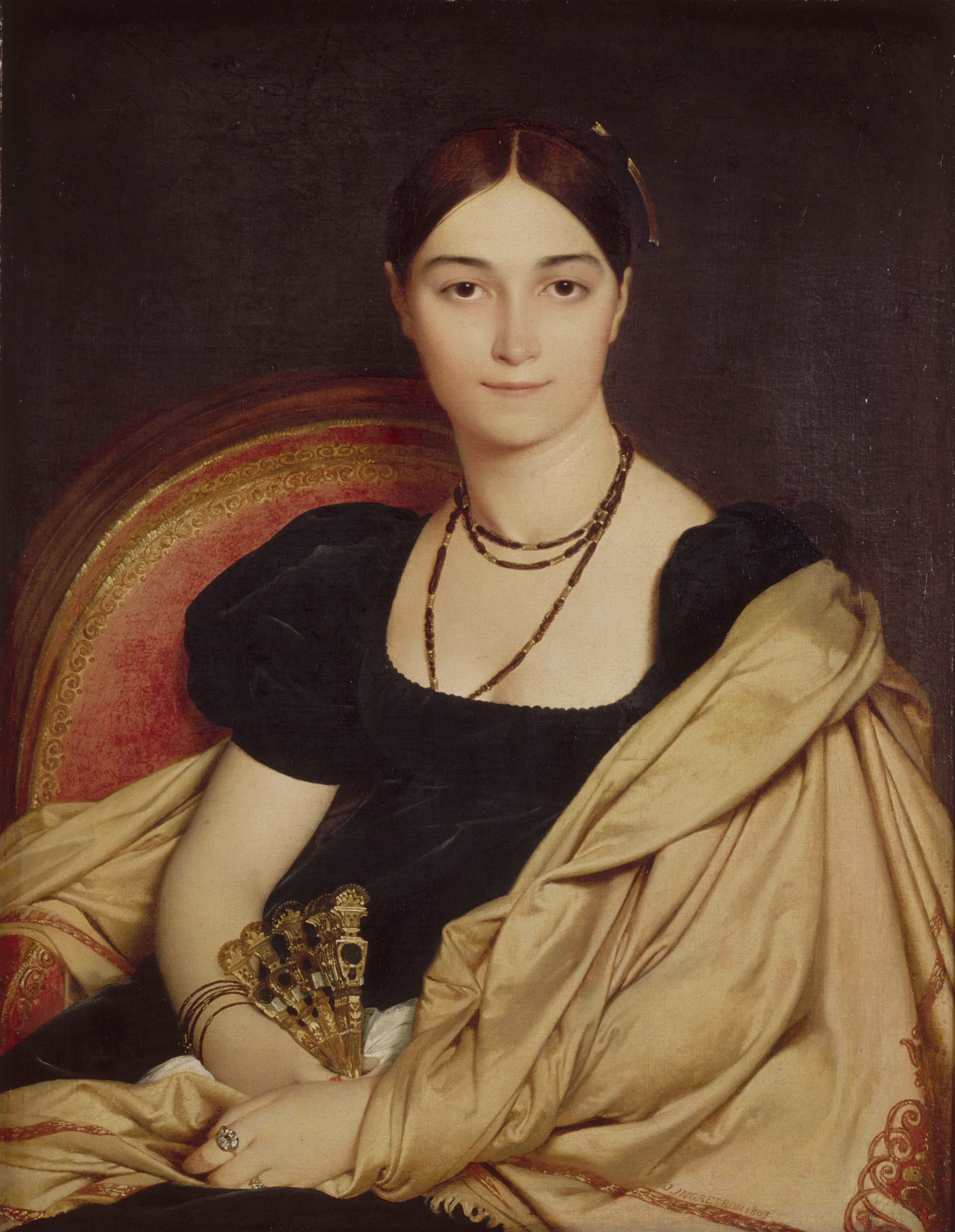 Portræt af Madame Duvaucey - Jean-Auguste-Dominique Ingres