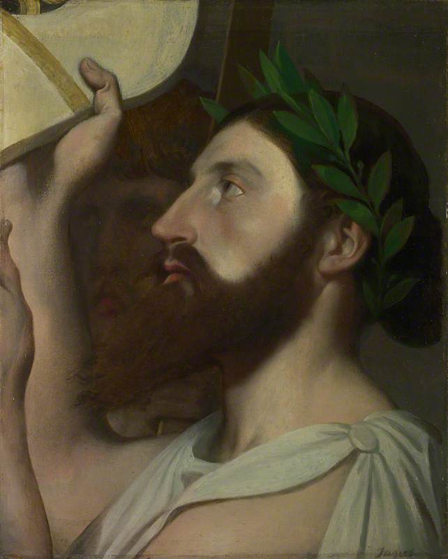 Pindar der tilbyder sin lyre til Homer - Jean-Auguste-Dominique Ingres