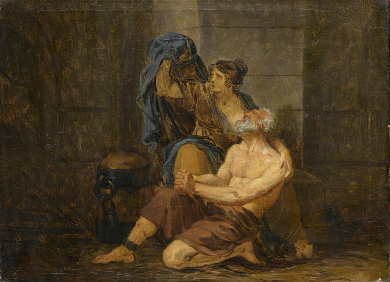 Den romerske velgørenhed: Cimone og hans far. - Jean-Baptiste Greuze