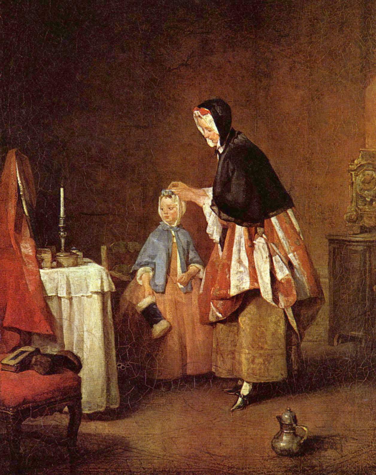 La Toilette du matin - Jean Siméon Chardin
