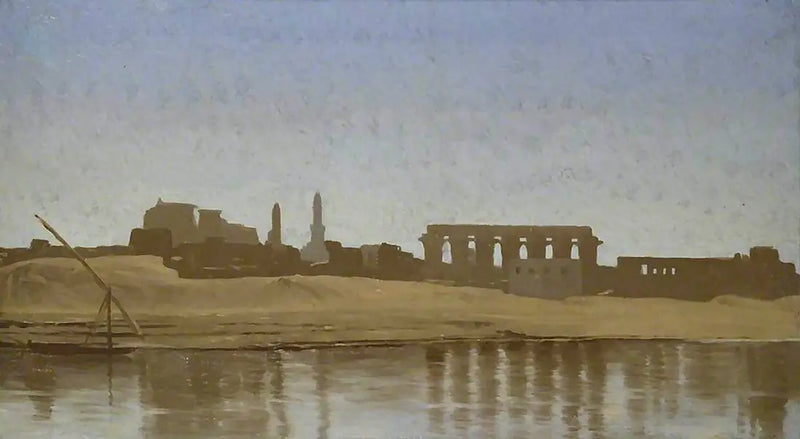 Udsigt over Nilen ved Luxor - Jean-Léon Gérôme