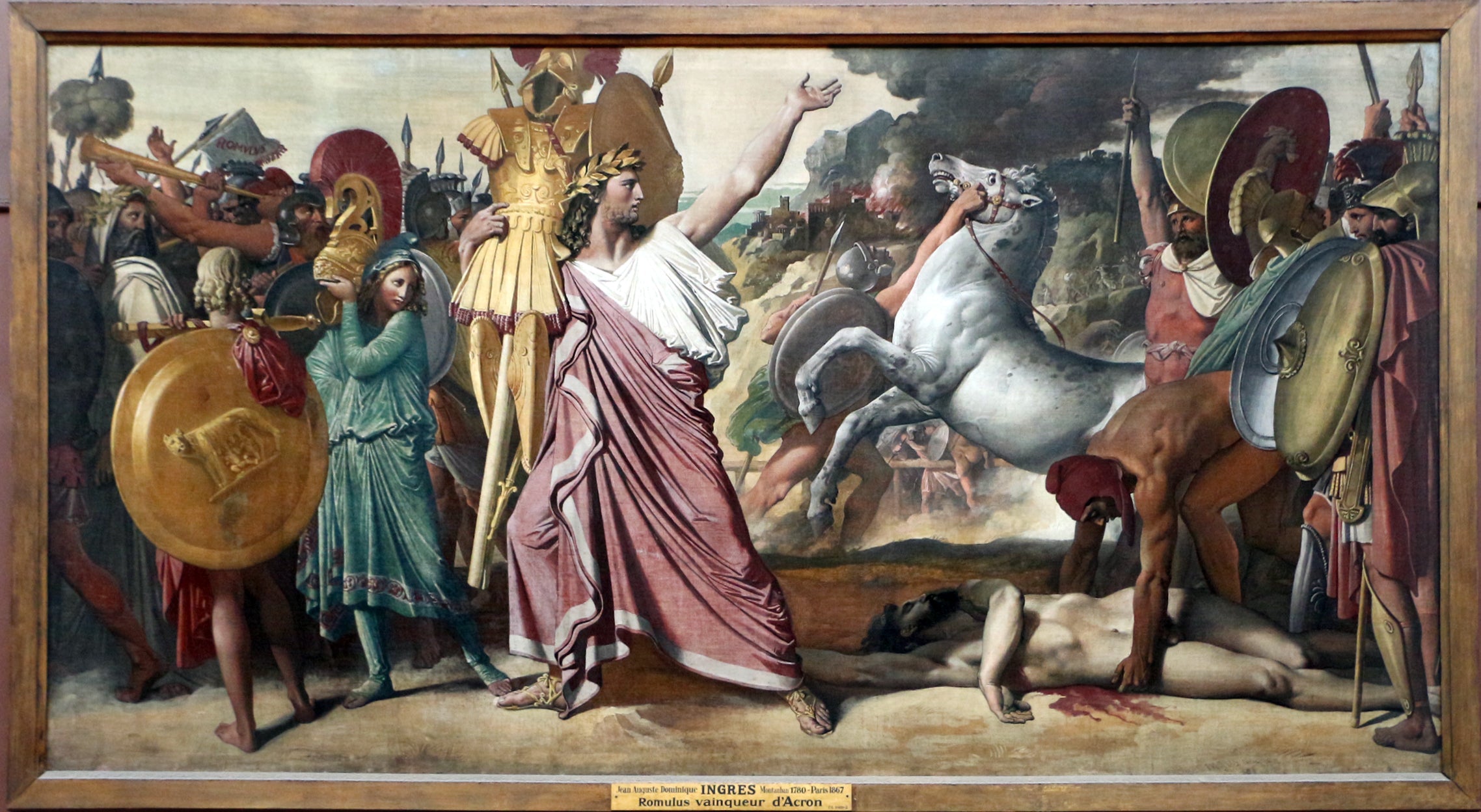Romulus, sejrherre over Acron - Jean-Auguste-Dominique Ingres