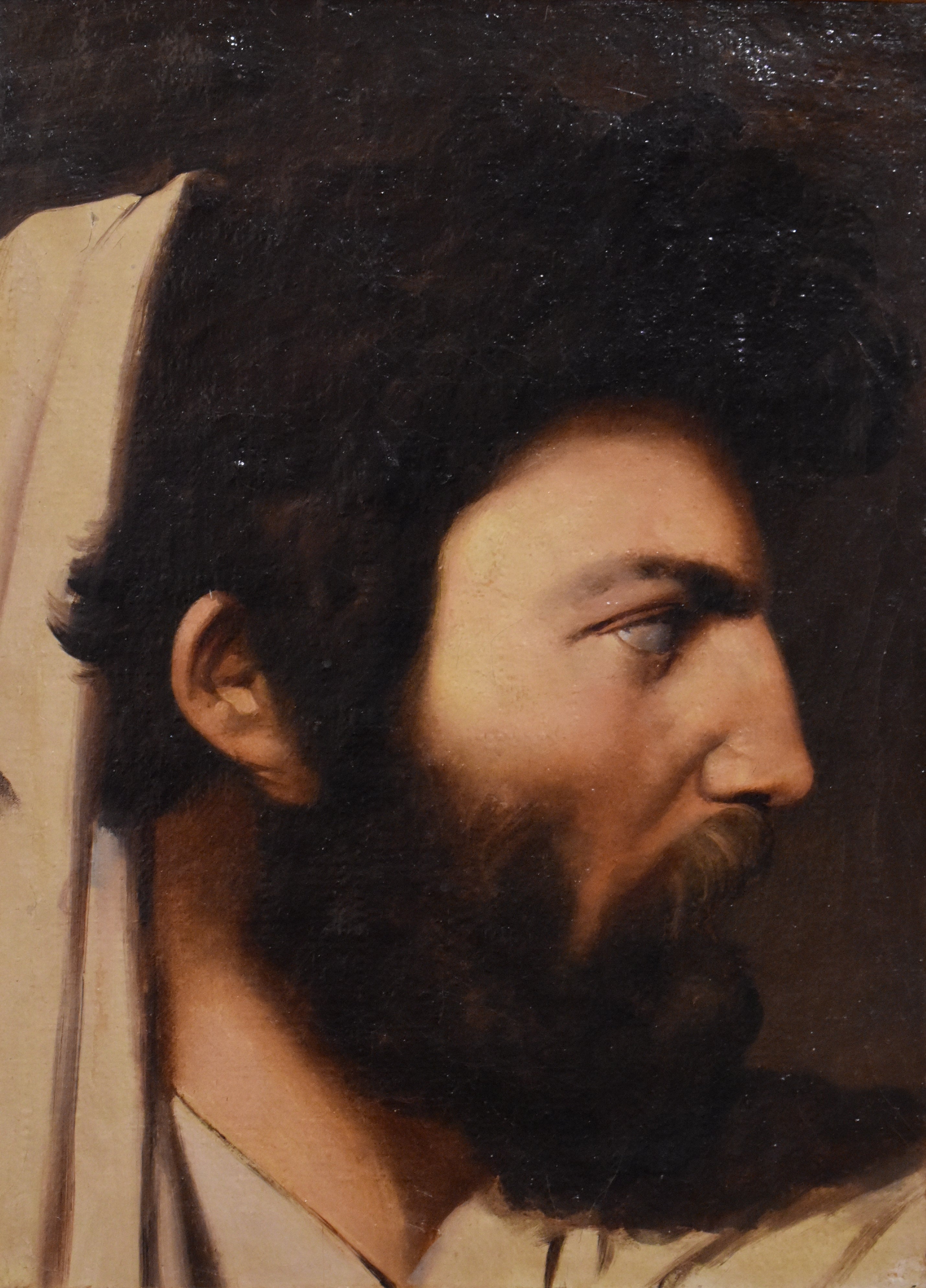 Studie af mand i profil med henblik på kompositionen af Jupiter og Thetis - Jean-Auguste-Dominique Ingres