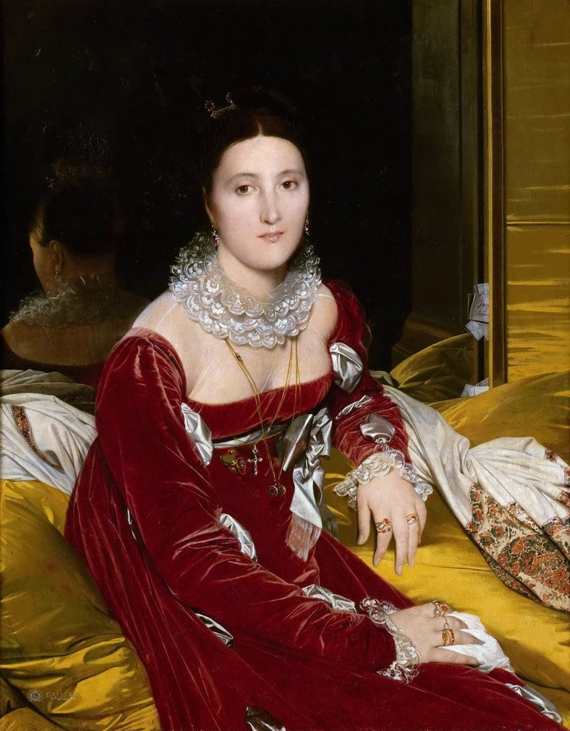 Portræt af Madame de Senonnes - Jean-Auguste-Dominique Ingres