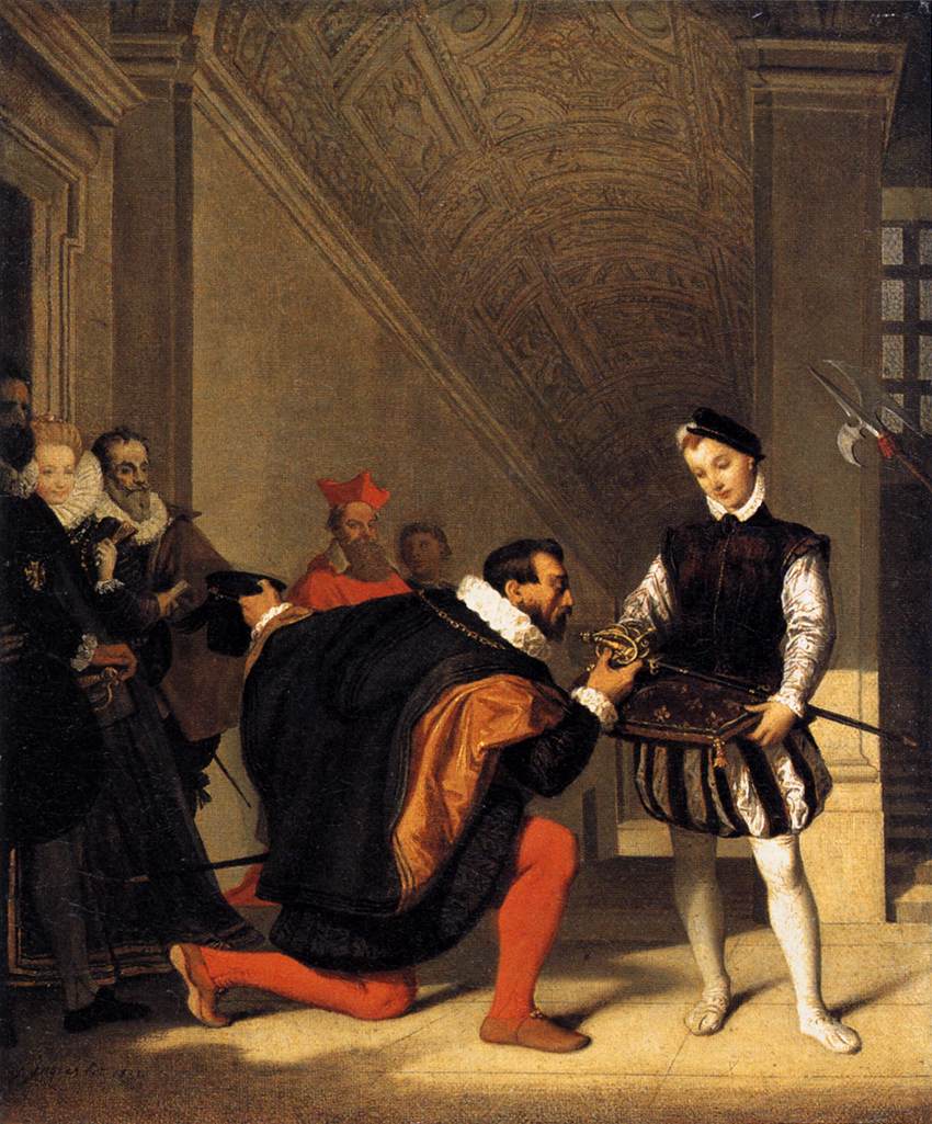 Don Pedro de Tolède kysser sværdet af Henri IV - Jean-Auguste-Dominique Ingres
