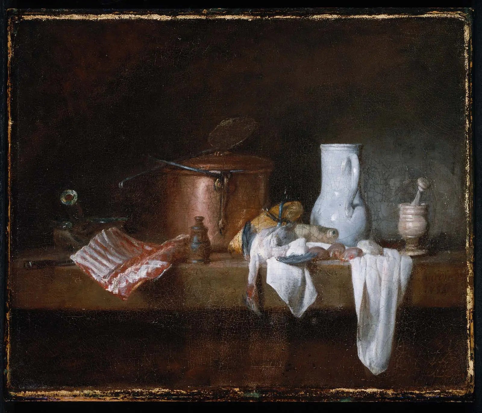 La Table de cuisine - Jean Siméon Chardin - Alpha Reproduction