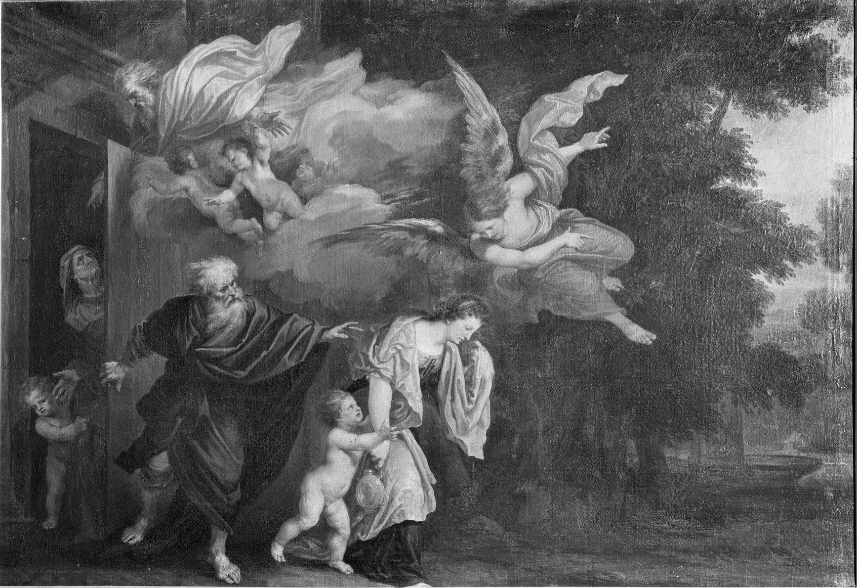 Le renvoi d'Agar - Joachim von Sandrart