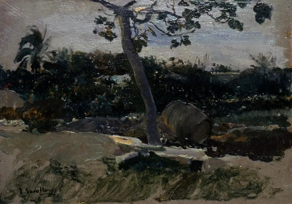 Reproduction du tableau « Jardin, Valence - Joaquín Sorolla » par Alpha Reproduction en peinture à l’huile