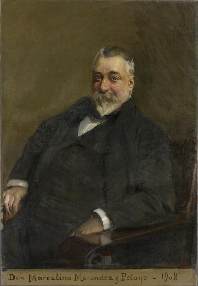 Reproduction du tableau « Marcelino Menéndez y Pelayo - Joaquín Sorolla » par Alpha Reproduction en peinture à l’huile