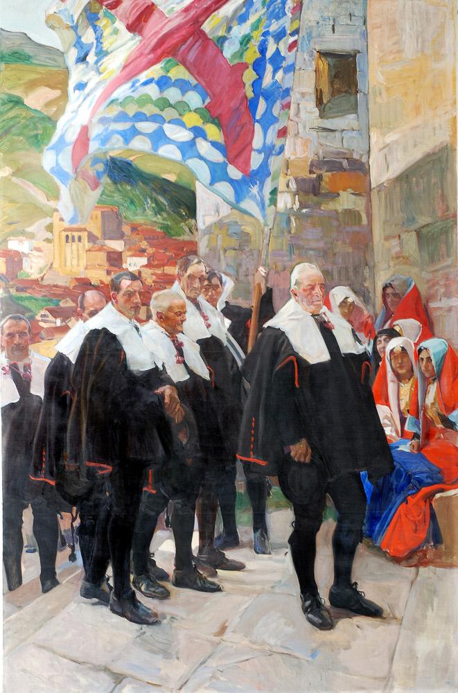 Reproduction du tableau « Navarre. Le concept du Roncal - Joaquín Sorolla » par Alpha Reproduction en peinture à l’huile