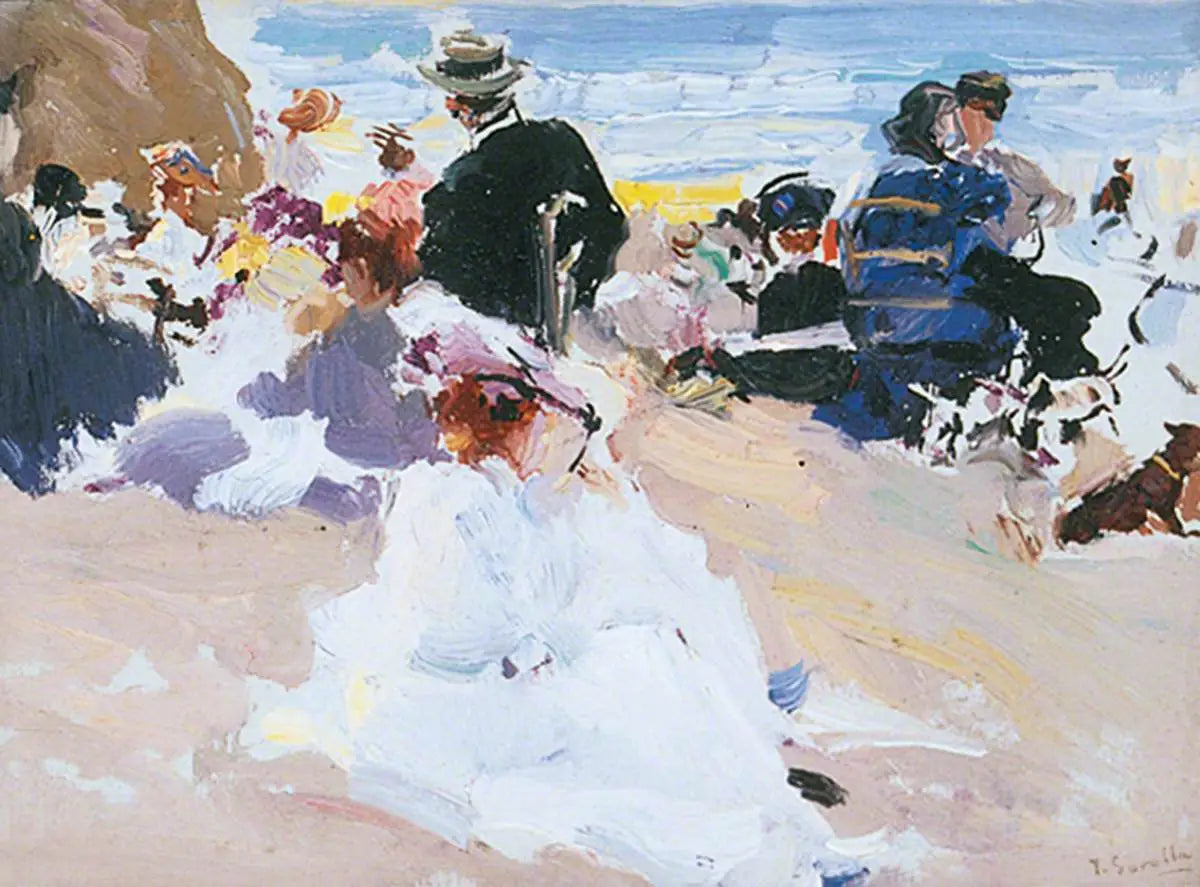 Reproduction du tableau « La plage - Joaquín Sorolla » par Alpha Reproduction en peinture à l’huile