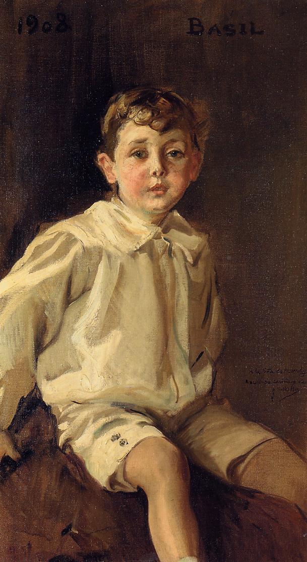 Reproduction du tableau « Portrait de Basil Mundy - Joaquín Sorolla » par Alpha Reproduction en peinture à l’huile