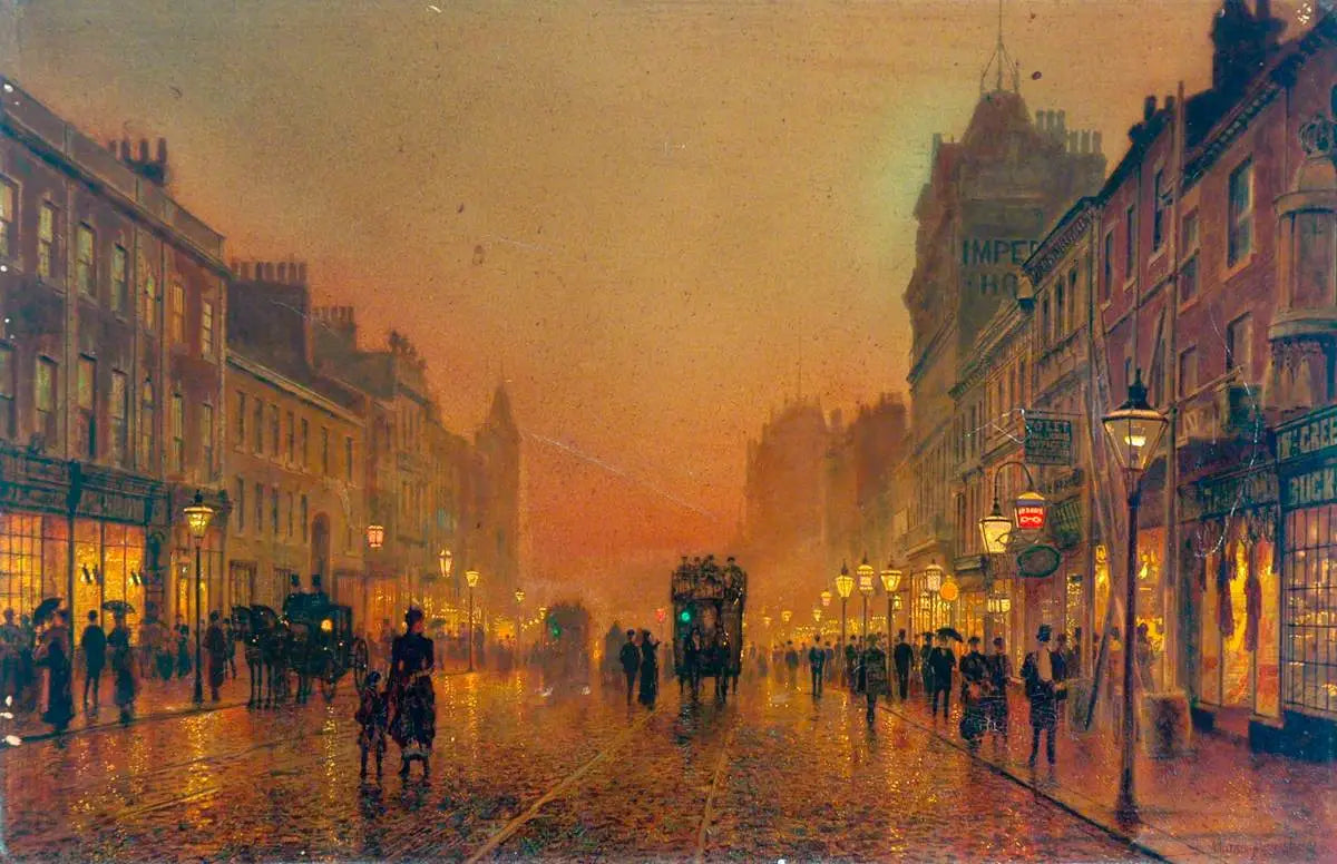 Briggate Leeds - John Atkinson Grimshaw - Alpha Reproduction