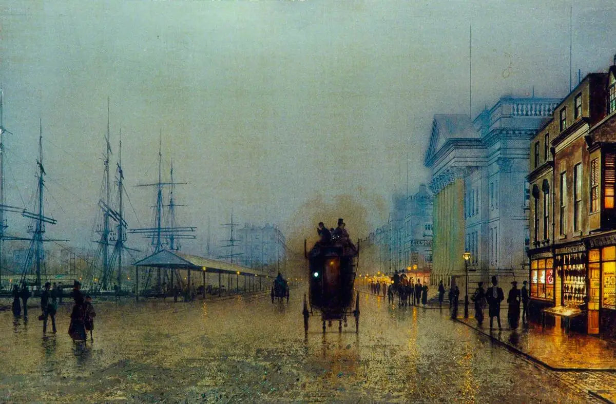 Les quais de Liverpool - John Atkinson Grimshaw - Alpha Reproduction