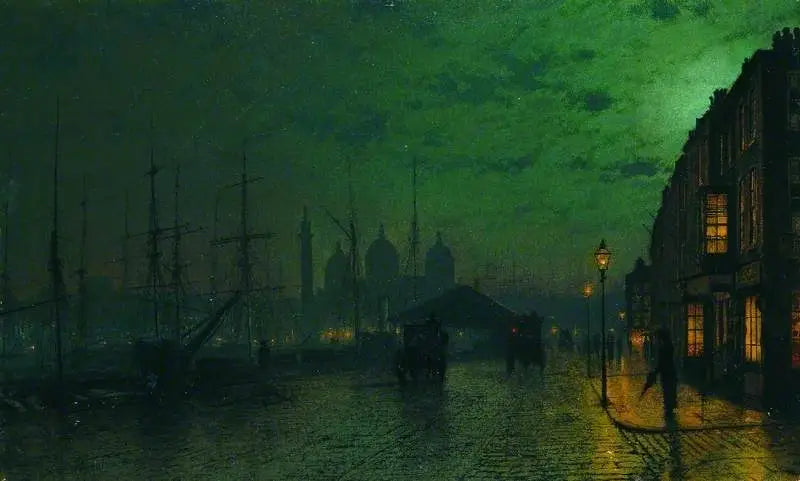 Princes Dock Hull - John Atkinson Grimshaw - Alpha Reproduction