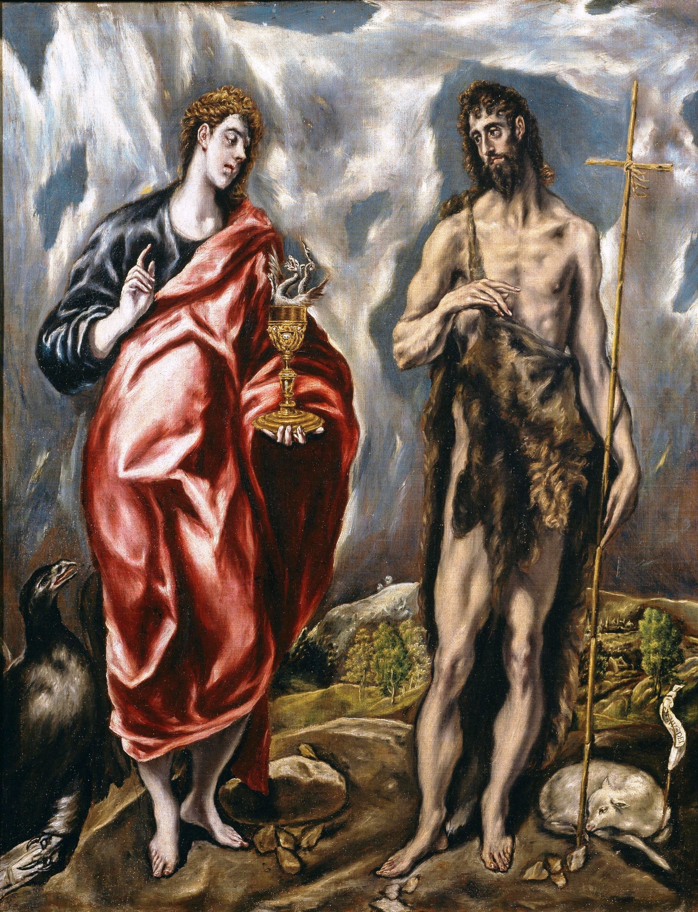 Evangelist Johannes den Troskyndige og Johannes Døberen - El Greco