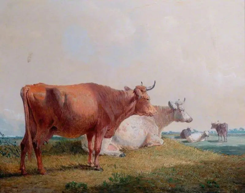 Vaches - John Frederick Herring Sr. - Alpha Reproduction