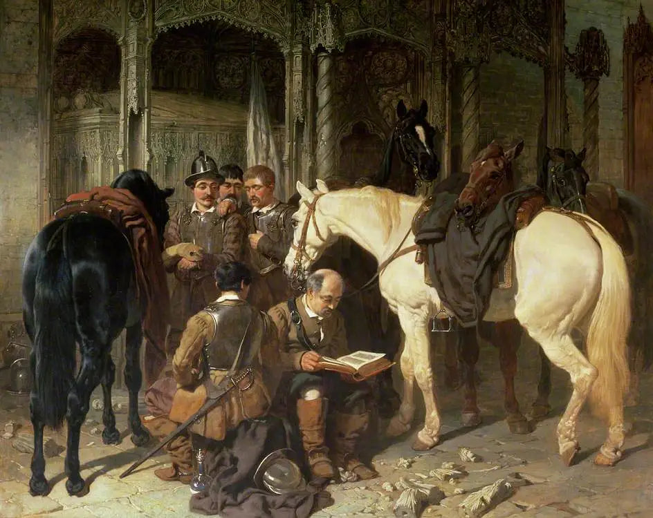 Têtes rondes dans une église d’Arundel - John Frederick Herring Sr. - Alpha Reproduction