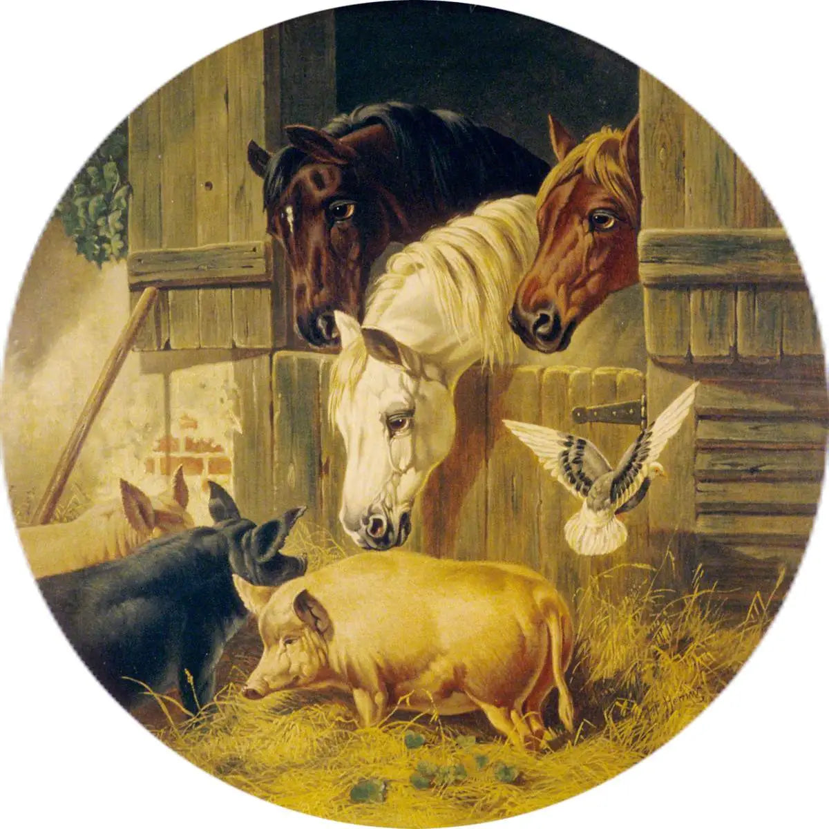 Porte d’écurie - John Frederick Herring Sr. - Alpha Reproduction