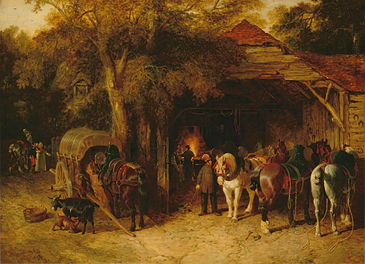 Les forgerons - John Frederick Herring Sr. - Alpha Reproduction