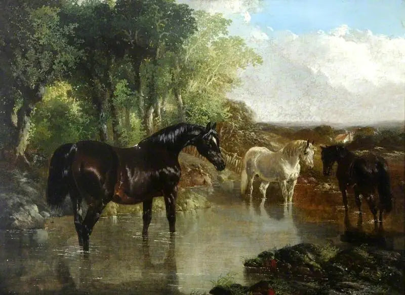 La jument poulinière - John Frederick Herring Sr. - Alpha Reproduction