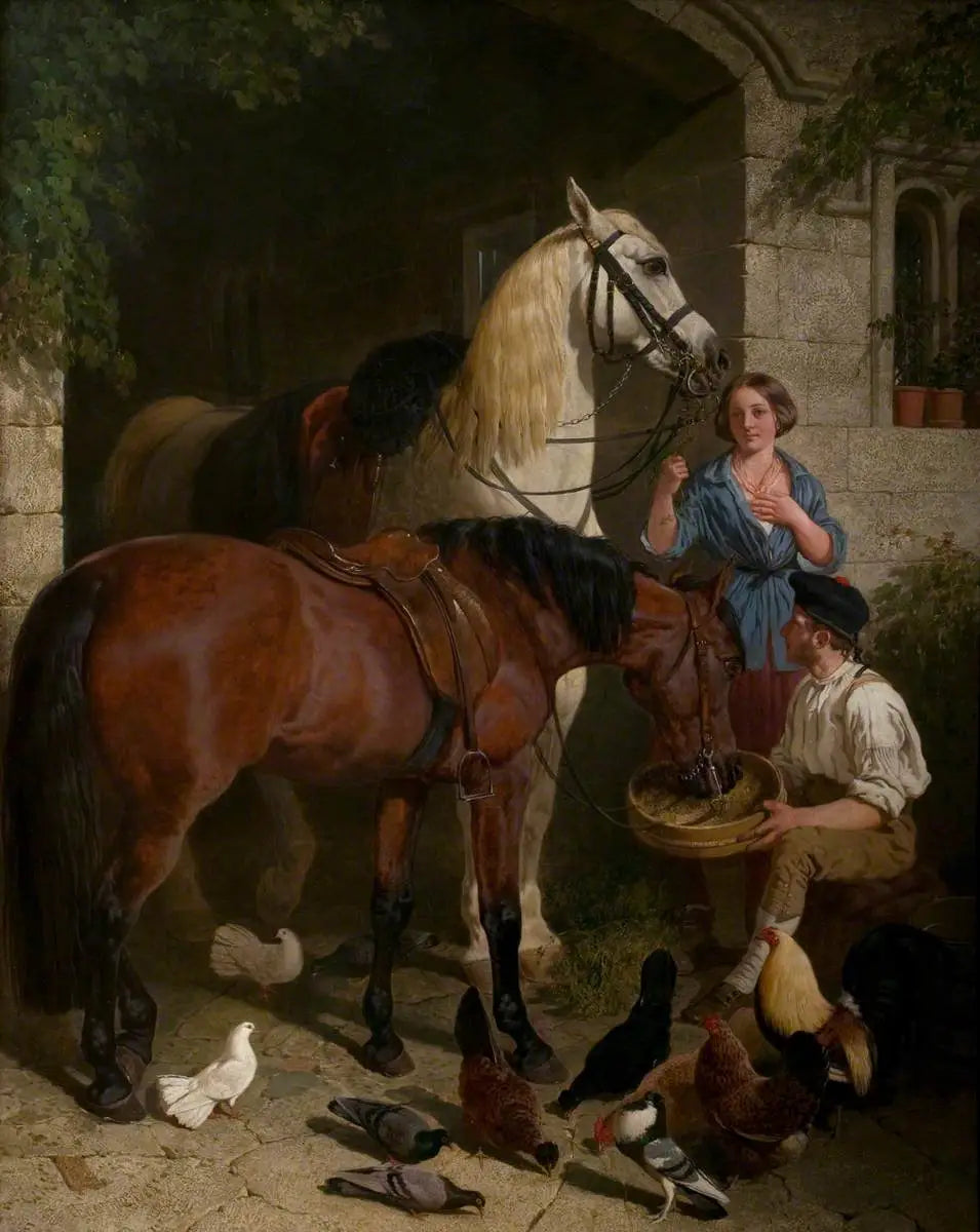 La Halte - John Frederick Herring Sr. - Alpha Reproduction