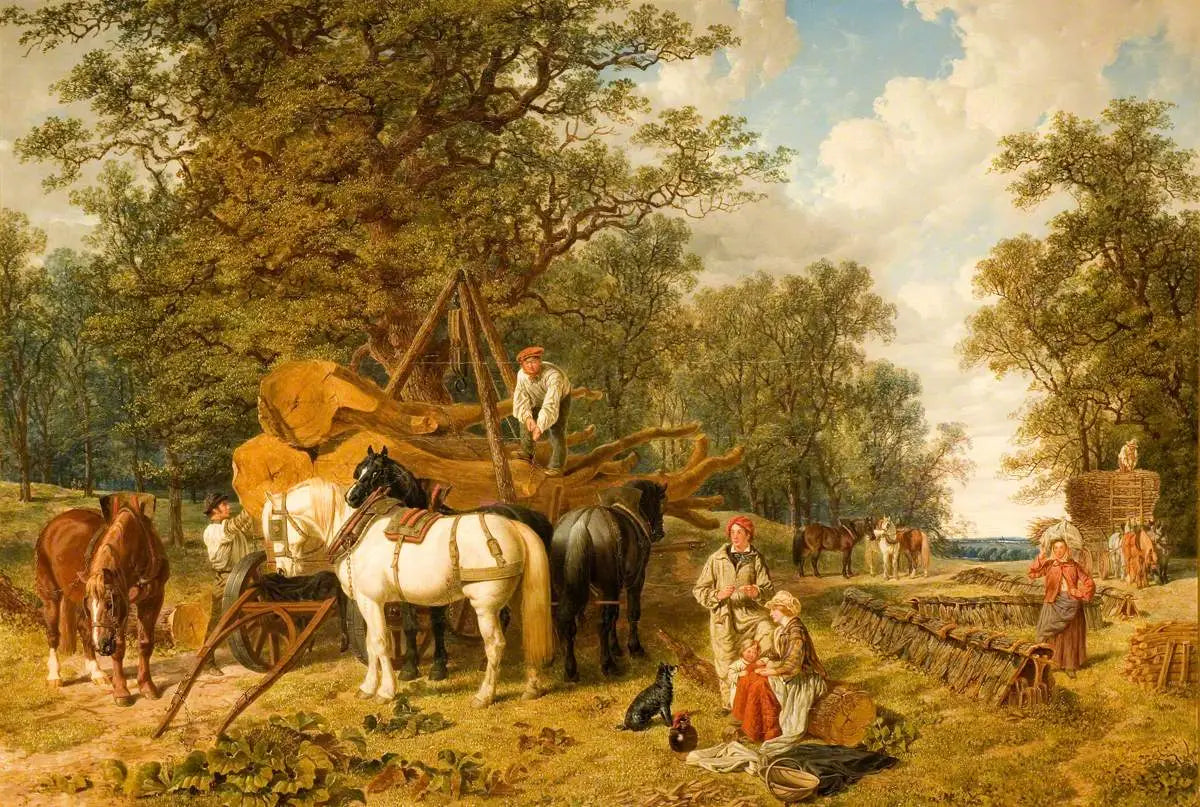 Le chariot à bois - John Frederick Herring Sr. - Alpha Reproduction