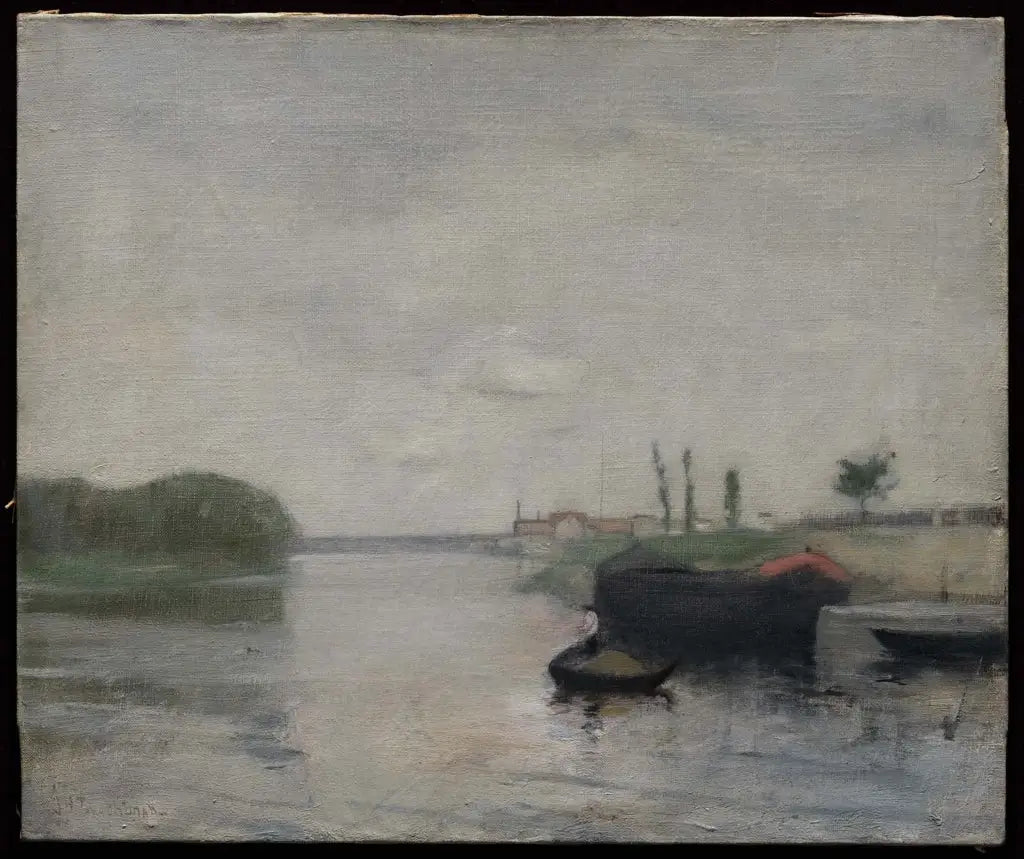 Scène du canal - John Henry Twachtman - Alpha Reproduction