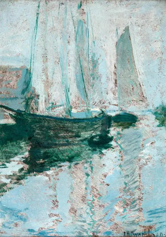 Bateaux de Gloucester - John Henry Twachtman - Alpha Reproduction