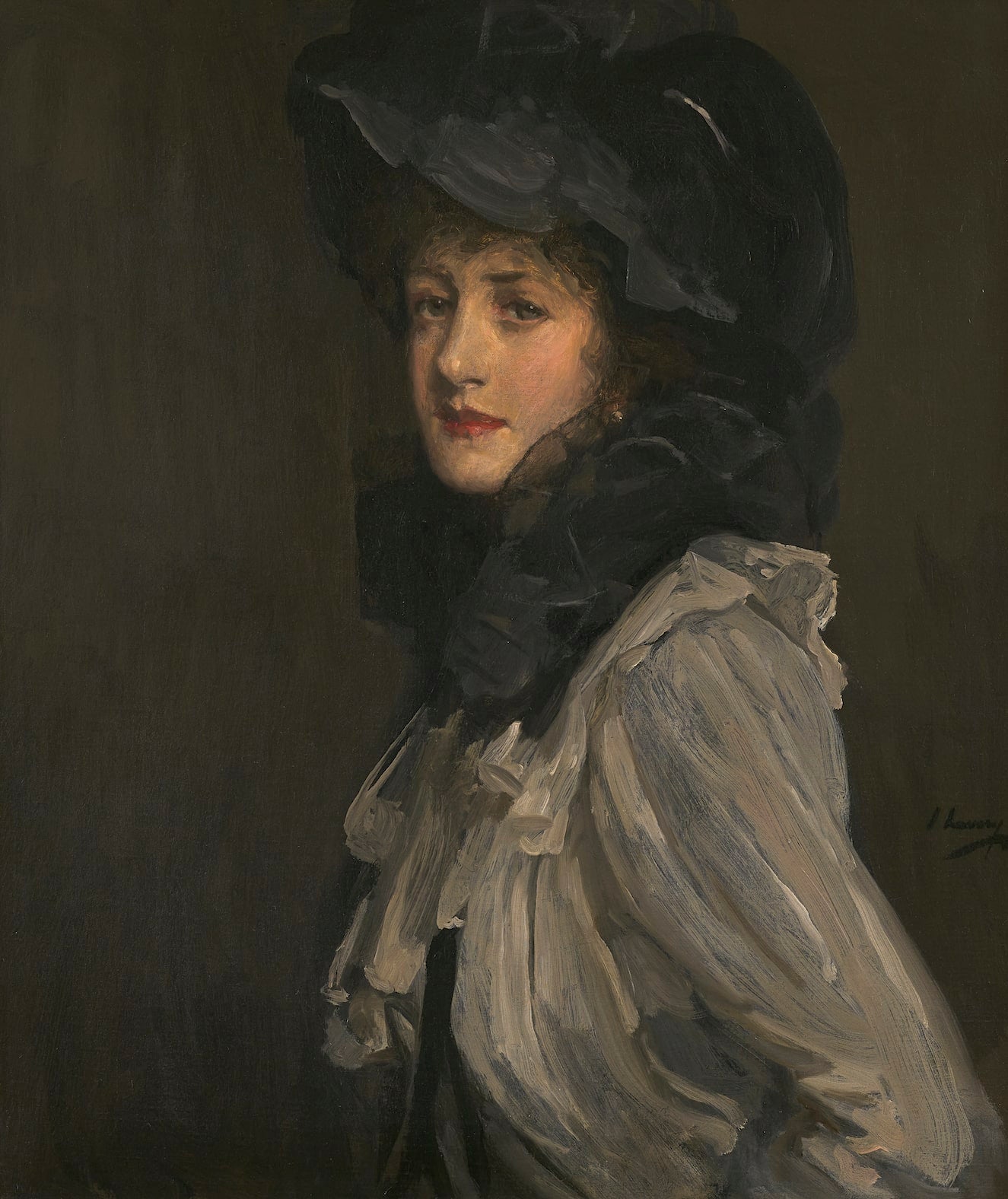 Dame en gris et noir - John Lavery