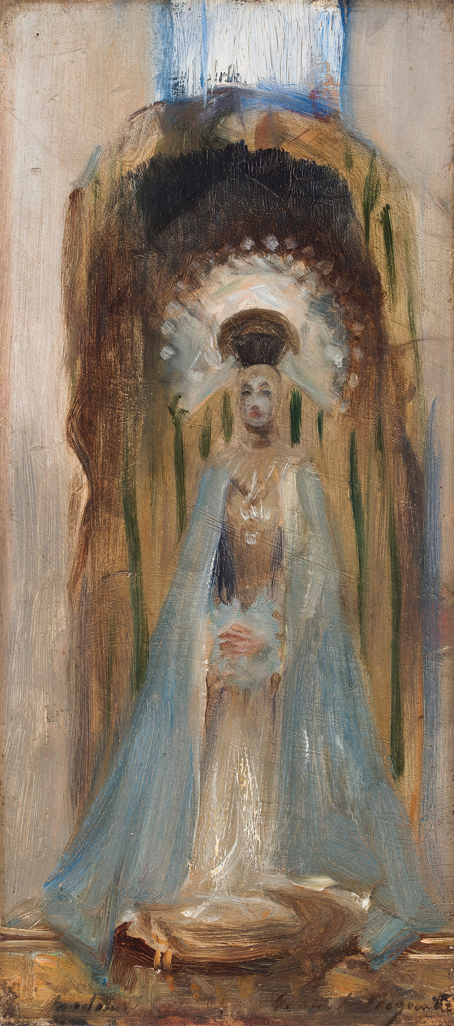 Reproduction du tableau « Une Madone espagnole - John Singer Sargent » par Alpha Reproduction en peinture à l’huile