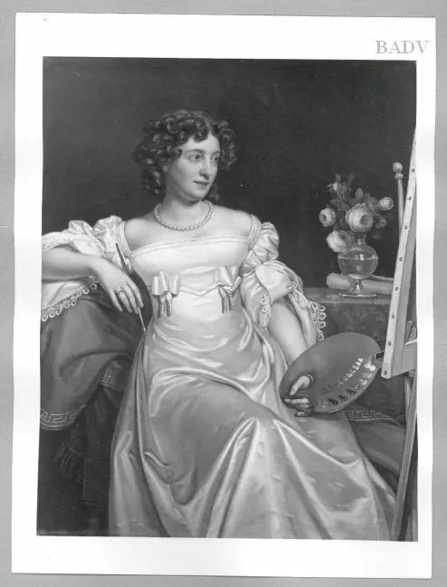 Portrait d’une dame - peintre - Joseph Karl Stieler - Alpha Reproduction