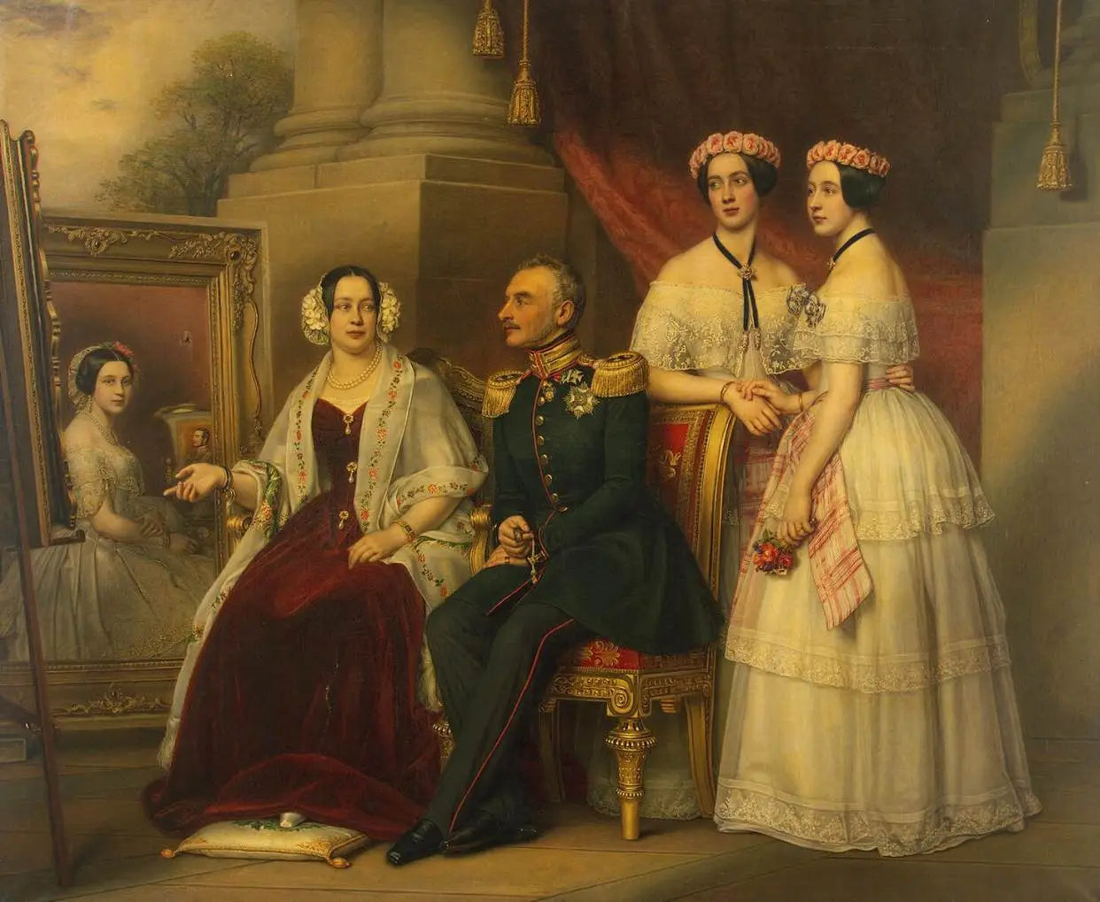 Portrait de la famille du duc de Saxe-Altenbourg Joseph - Joseph Karl Stieler - Alpha Reproduction