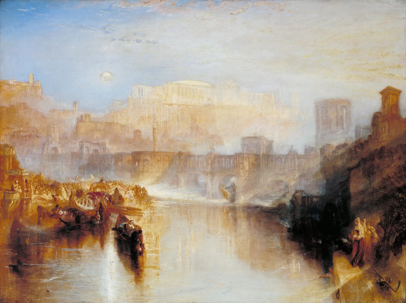 Det gamle Rom; Agrippina lander med asken af Germanicus - J. M. W. Turner