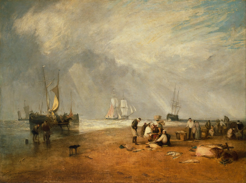 Fiskemarkedet ved Hastings Strand - J. M. W. Turner