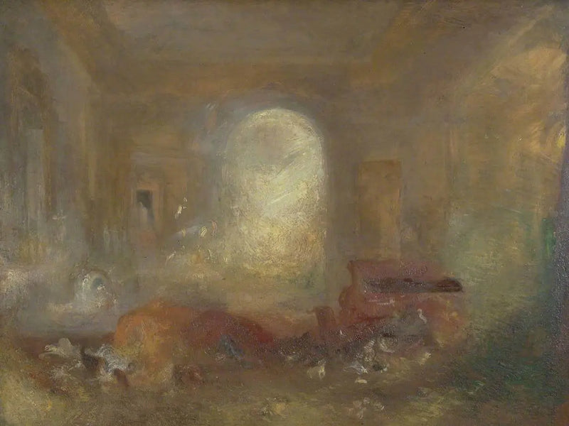 Indretning af et stort hus: Tegnesalen, East Cowes Castle - J. M. W. Turner