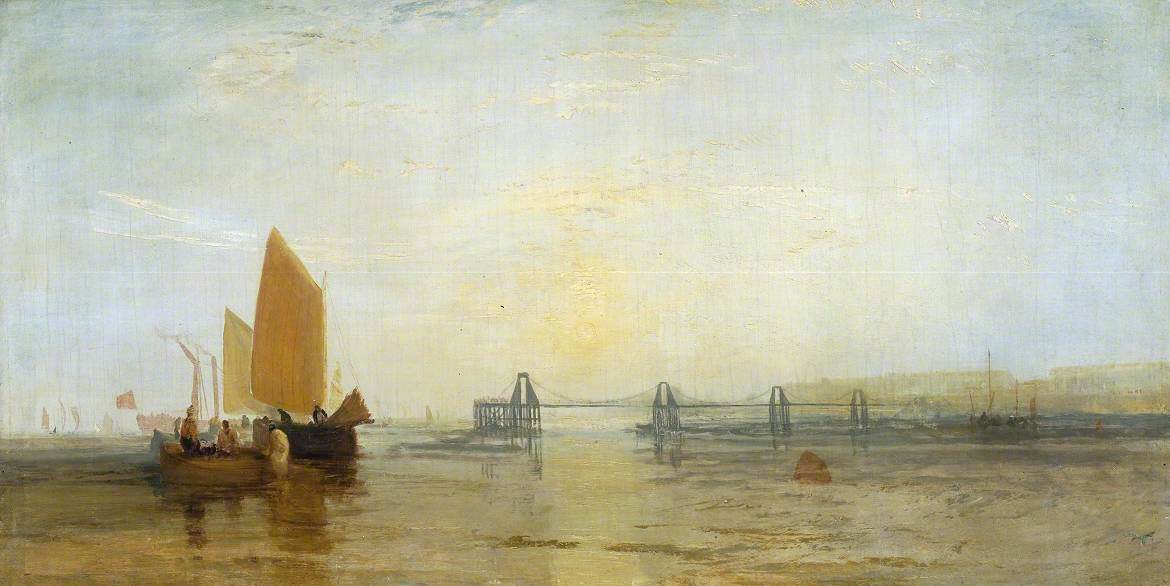 Reproduction du tableau « The Chain Pier, Brighton - J. M. W. Turner » par Alpha Reproduction en peinture à l’huile