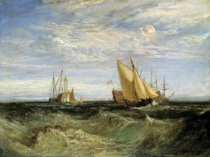 Sammenløbet af Themsen og Medway - J. M. W. Turner