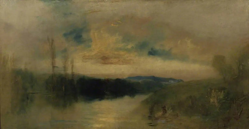 Søen, Petworth, Solopgang - J. M. W. Turner