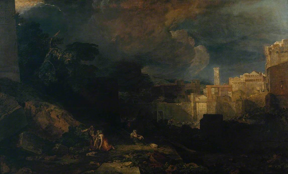 Reproduction du tableau « The Tenth Plague of Egypt - J. M. W. Turner » par Alpha Reproduction en peinture à l’huile