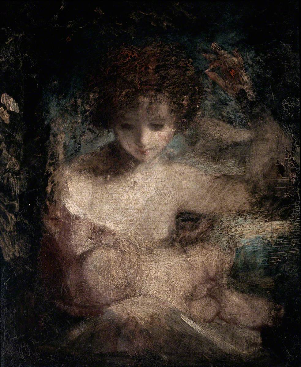 Fille avec un bébé - Joshua Reynolds