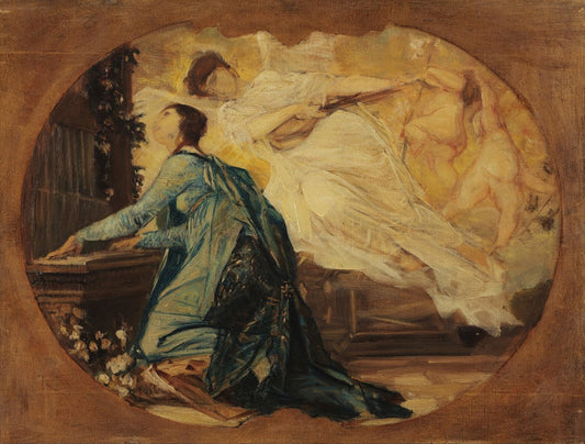 🎶 Orgelspiller – Gustav Klimt (omkring 1891)
