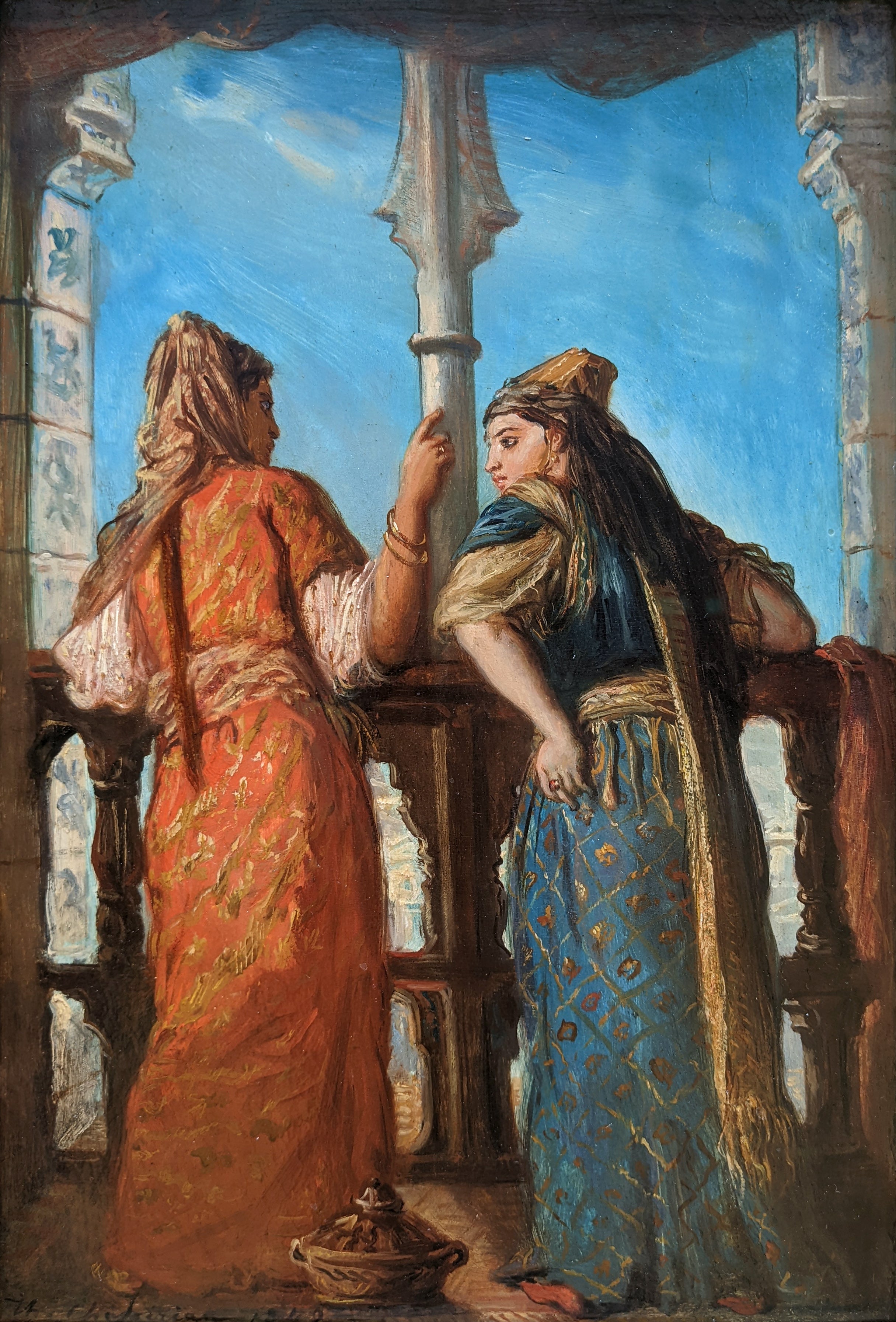 Femmes au balcon Alger - Théodore Chassériau - Alpha Reproduction