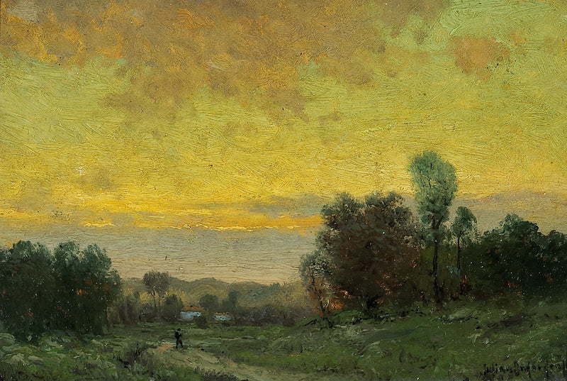 Solnedgangslandskab - Julian Onderdonk