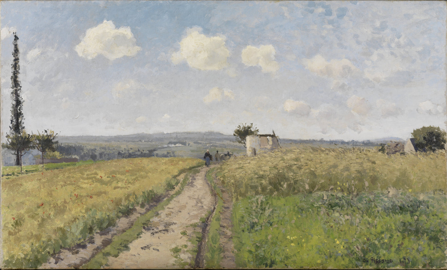 Reproduction du tableau « Une matinée du mois de juin - Camille Pissarro » par Alpha Reproduction en peinture à l’huile