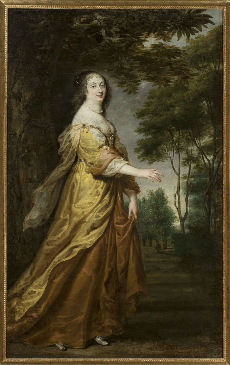 Portræt af Marie Louise Gonzague de Nevers. - Juste d'Egmont